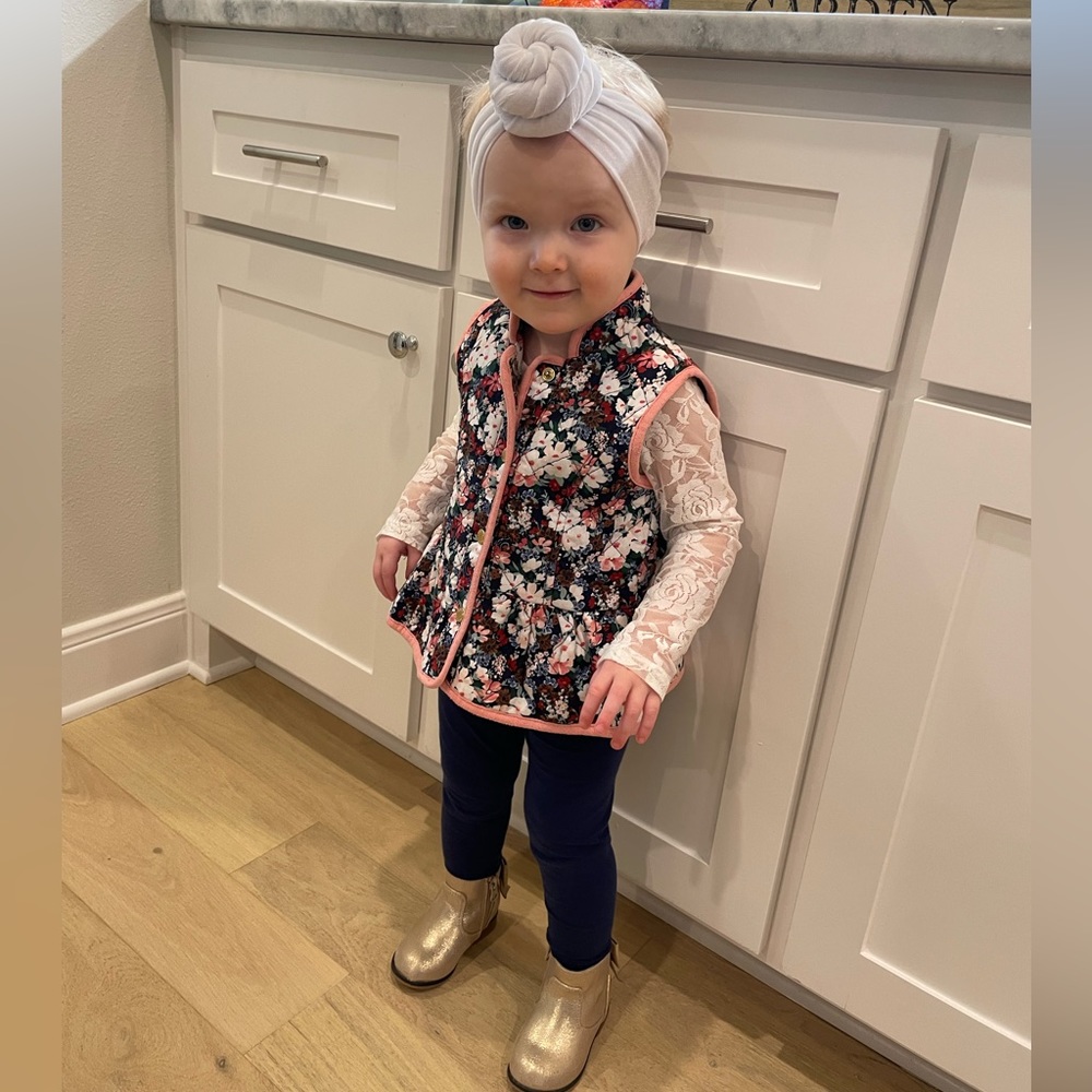 Janie and Jack floral vest